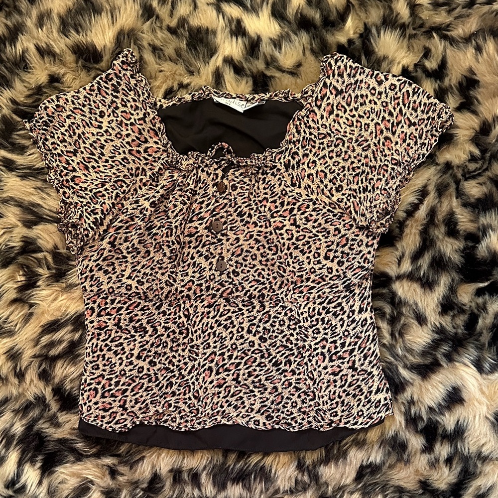 Leopard Print Women's Top